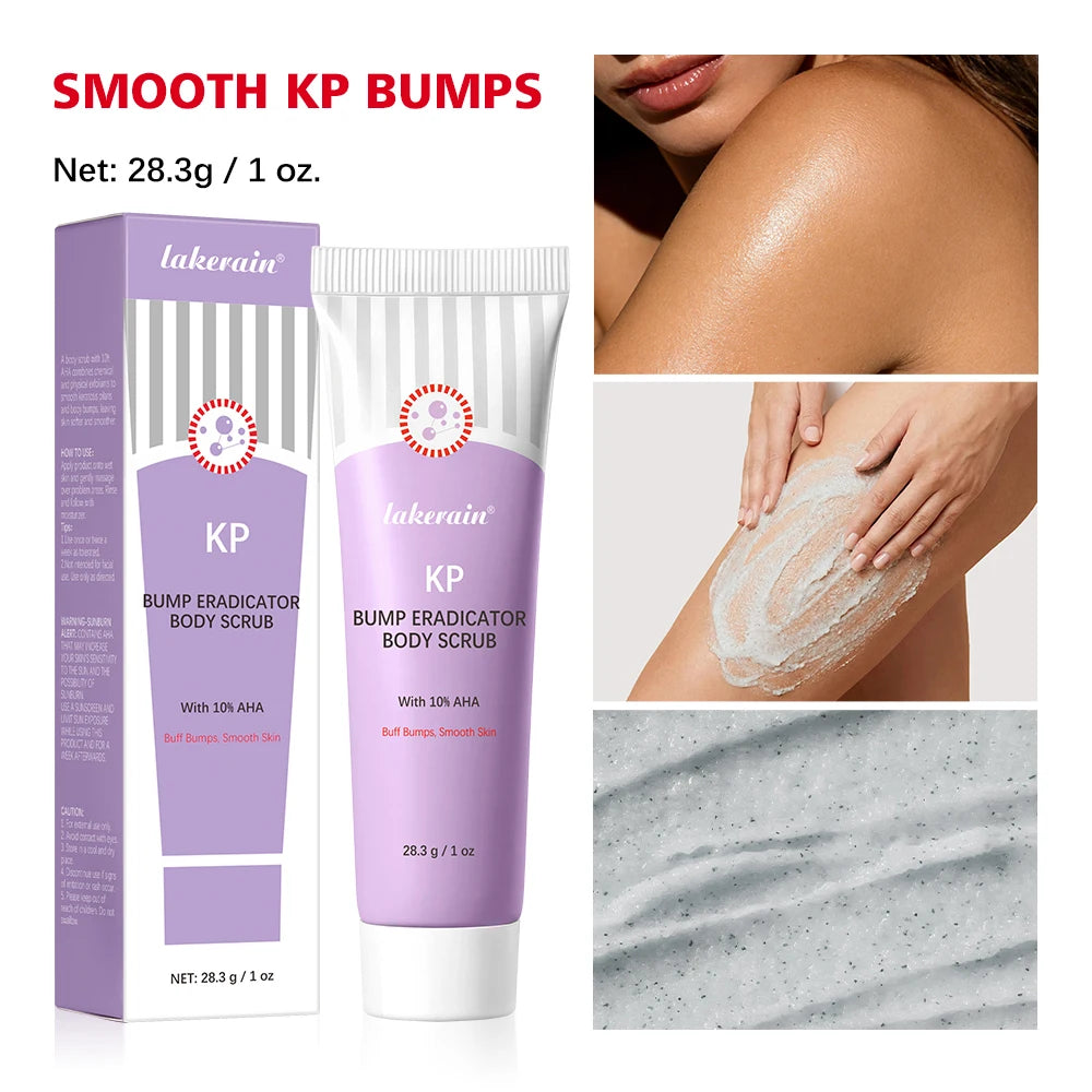 KP Bump Eraser Body Scrub Keratosis Pilaris Skin Exfoliator Helps Reduce Chicken Bumps Exfoliate to Reduce Dullness Skin Care Peaceful Pleasures Health and Wellness 1pc