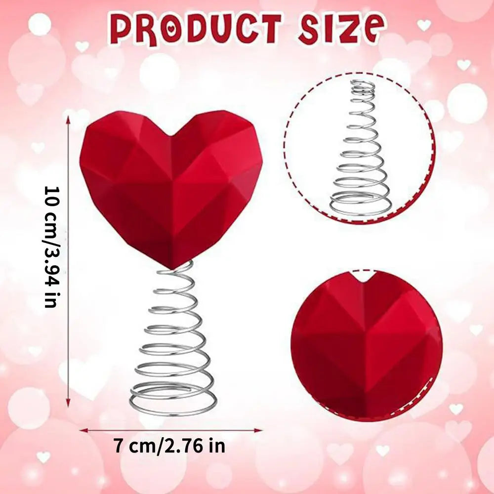 Heart Shape Valentine Topper for Tree Farmhouse Decorations Love Topper Decor for Home Living Room Apartment Workplace Porch Peaceful Pleasures Health and Wellness Red China Mainland
