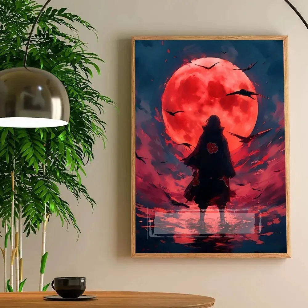 1pc Cool Anime I-Itachi U-Uchiha Anime Poster Paper Print Home Bedroom Entrance Bar Cafe Art Painting Decoration Peaceful Pleasures Health and Wellness K3-131-10 40x60cm