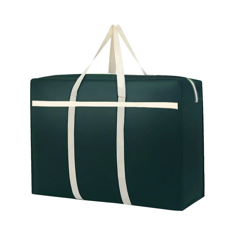 Extra Large Activity Bag, Heavy-Duty Storage Bag With Sturdy Zipper Handle For Storing Clothes, Pillows, Blankets, And Blankets, Peaceful Pleasures Health and Wellness green
