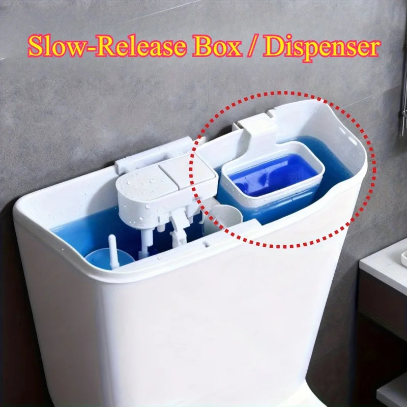 Toilet Tank Solid Cleaner Dispenser – Reusable Plastic