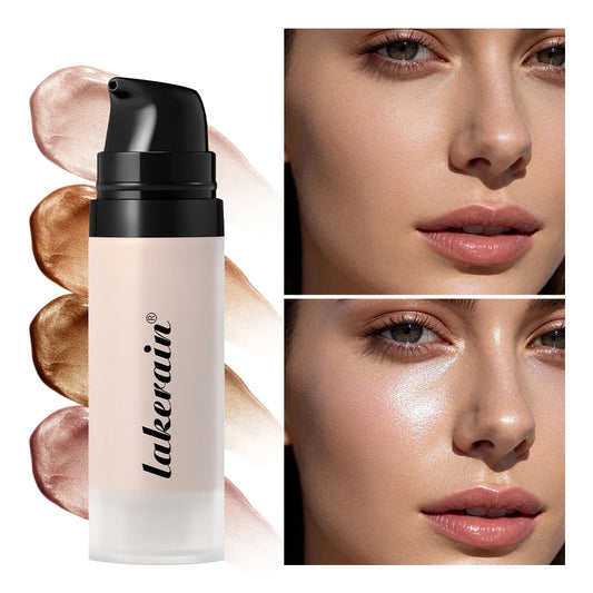 Glowy Super Gel Illuminating Primer & Highlighter | Dewy Finish Illuminating Primer Gel Peaceful Pleasures Health and Wellness