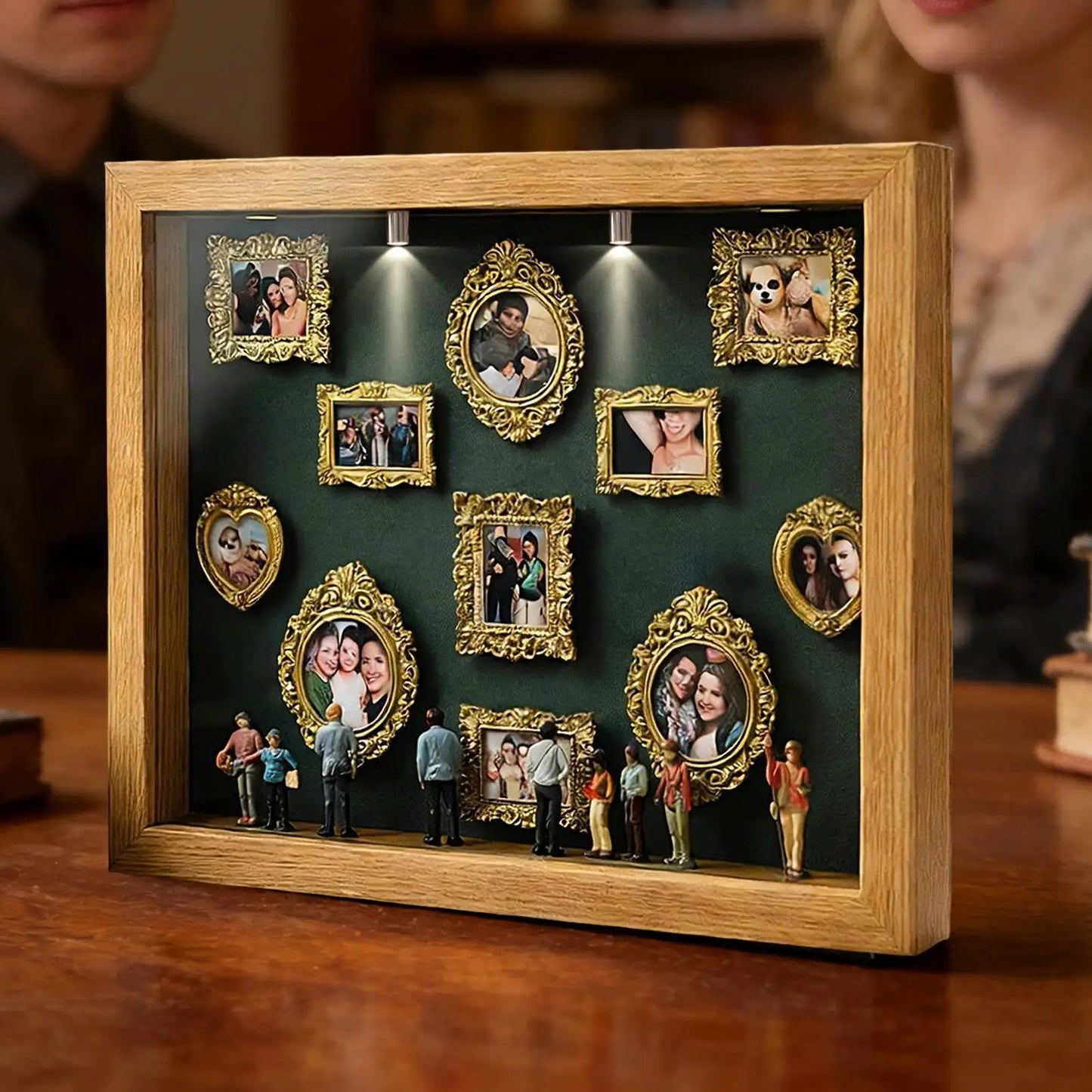 DIY Miniature Museum Display Box Small Memory Decoration Mini Museum Silhouette Frame for Wedding Birthday Holiday Apartment Peaceful Pleasures Health and Wellness
