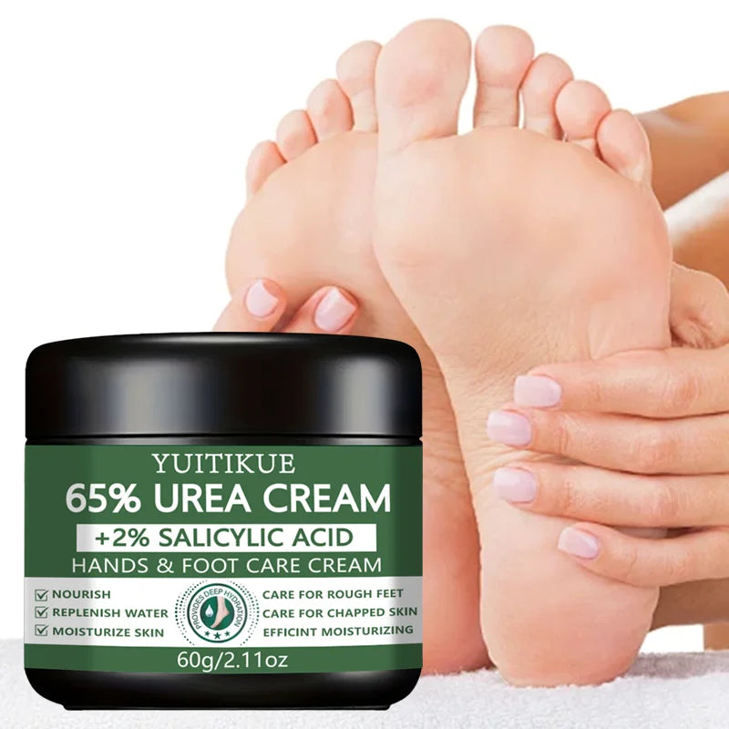 YUlTlKUE 65% Urea Cream +2% salicylic Acid Hands & Foot Care Cream Moisturize Rough chapped skin Nourish Hydrate 60g Peaceful Pleasures Health and Wellness