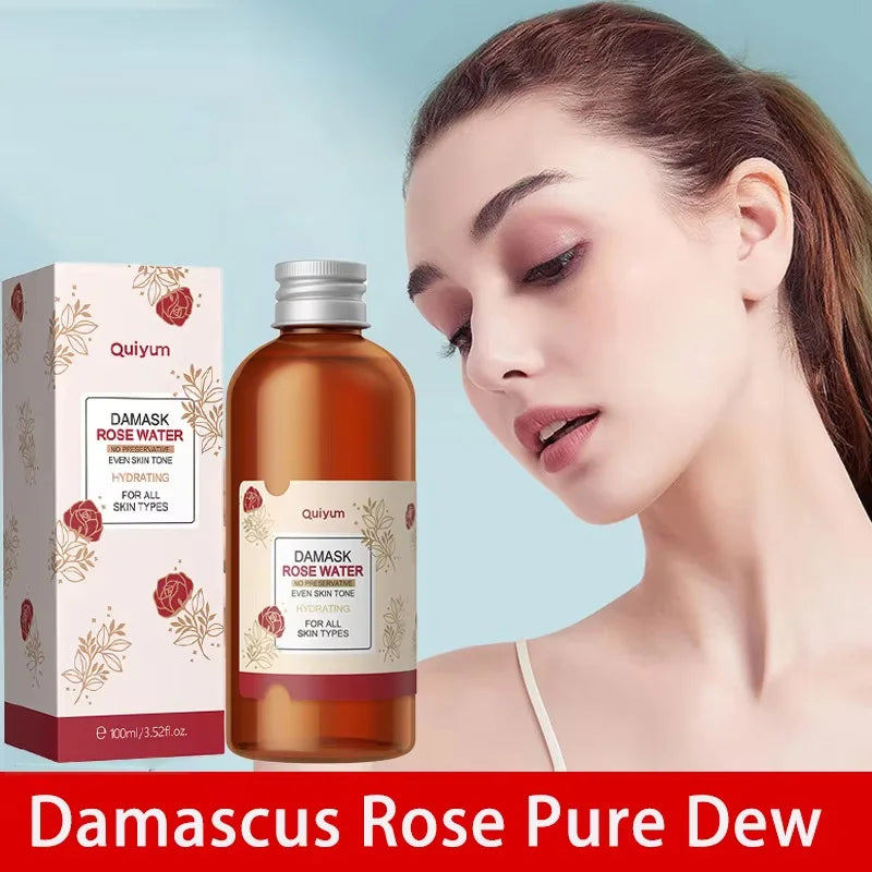 QUIYUM Damask Rose Water Facial Toner Anti-Aging 100ml