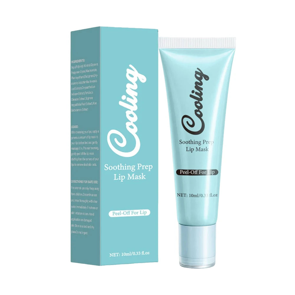 Soothing Prep Lip Mask- Cooling Peel-Off Lip Mask for Smoother Lip Prep ,Hydrating & Moisturizing Lips for Women, 10ml Peaceful Pleasures Health and Wellness 1PC