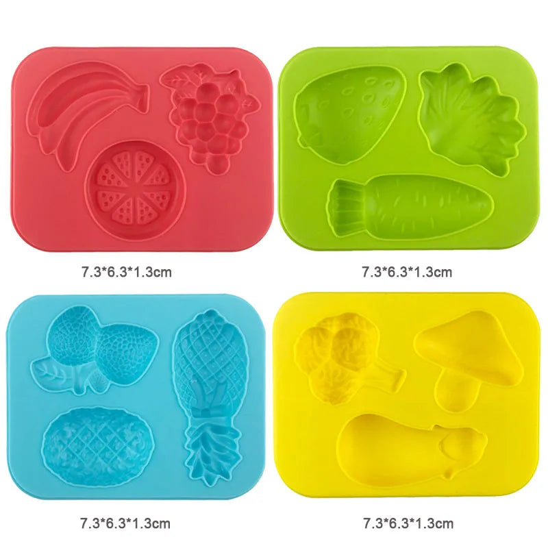 Food Play Dough Molds Kids Plastics Fruit Vegetable Dumpling Noodle