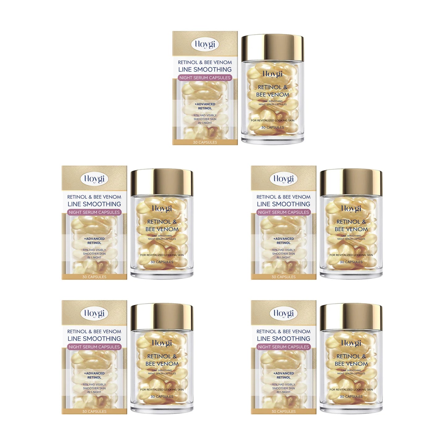Retinol & Bee Venom Anti-Aging Night Serum Capsules (30 ct)