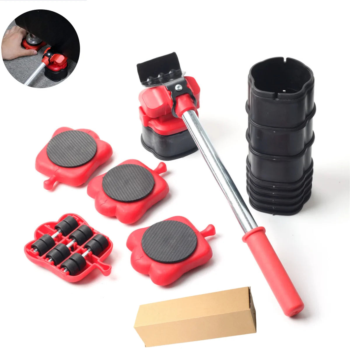 Heavy Duty Furniture Lifter Mover Set with Carpet Sliders Peaceful Pleasures Health and Wellness