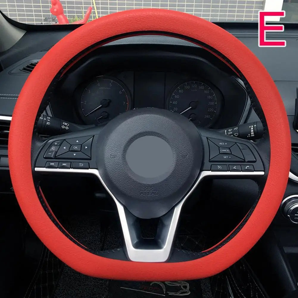 Anti-skid Silicone Auto Steering Wheel Cover With Elastic Stretch To Enhance Internal Design And Comfortable Grip Access Peaceful Pleasures Health and Wellness E