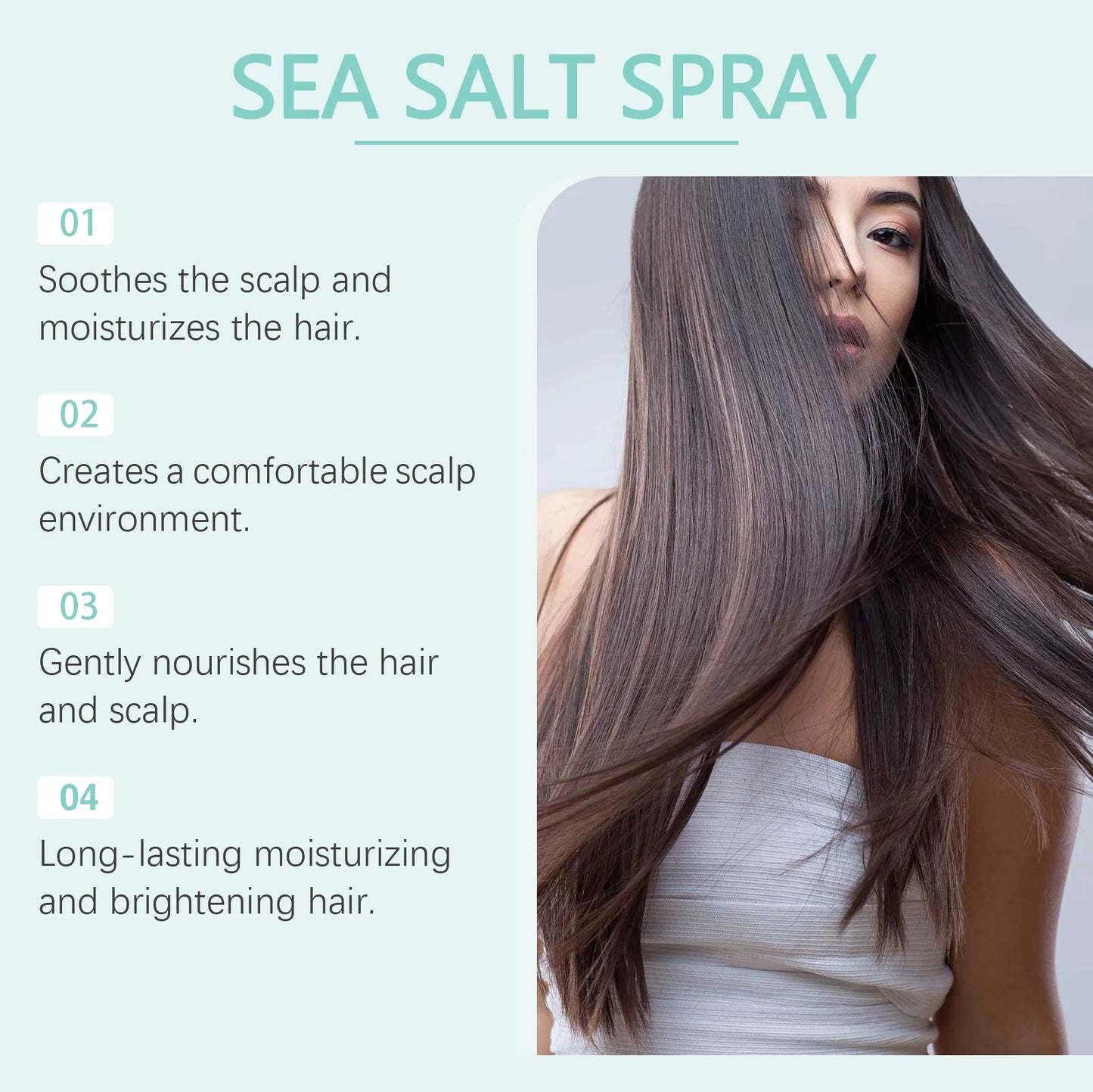 HOEGOA Sea Salt Hair Spray – No Wash, Oil Control & Shine