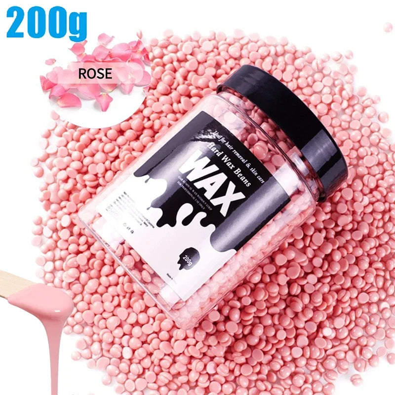 200g/400g Canning Hard Wax Beans For Men And Women Body Hair Removal Depilatory Wax For Wax Heater Kit For Wax Heater Machine Peaceful Pleasures Health and Wellness