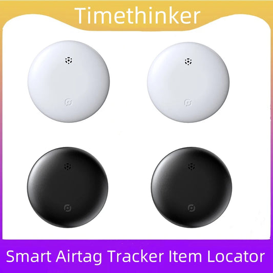 Timethinker Bluetooth GPS Tracker Smart Tag Work with Apple Find My APP ITag Anti Lost Locator Pet Key Bag Finder Tags for IOS Peaceful Pleasures Health and Wellness