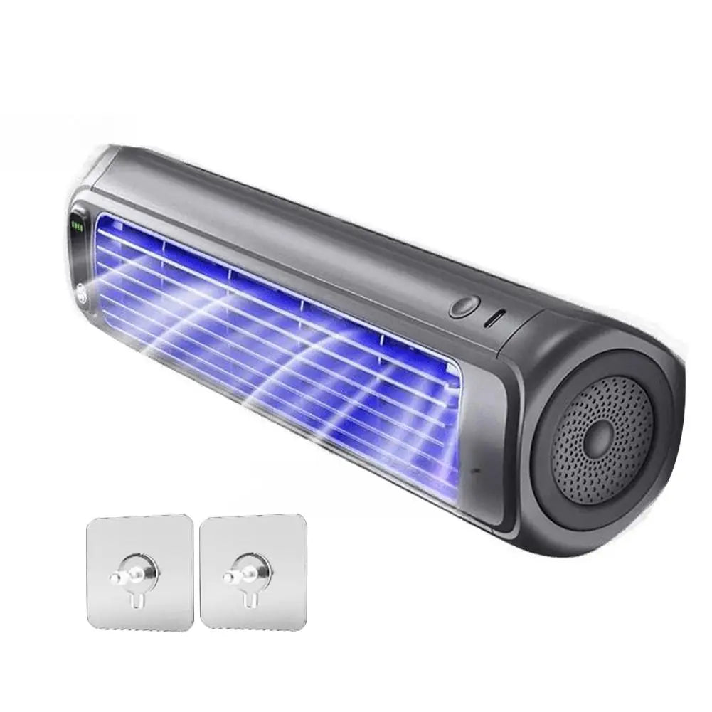 Portable Quiet Wall Mounted Fan No Drilling Adhesive Small for Kitchen Bathroom Dorm Bedroom Office Home Cooling Fan Peaceful Pleasures Health and Wellness A