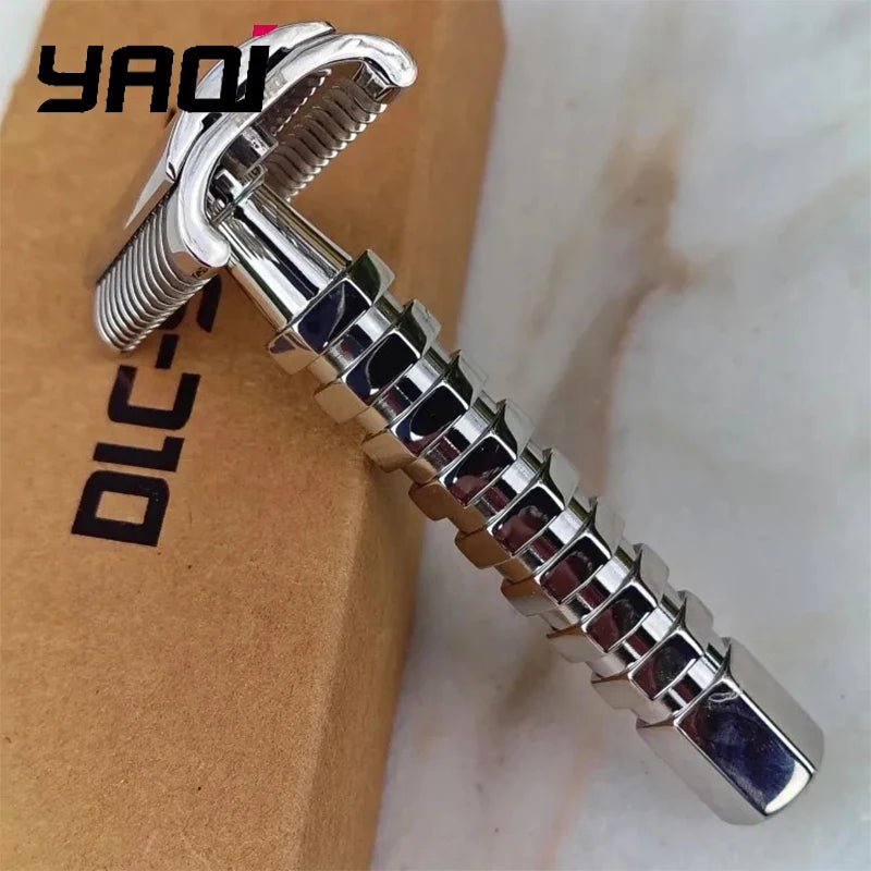 2026 Flash Sale YAQI Safety Razor Yaqi Duomo Stainless Steel Safety Razor Comfortable Shaving Peaceful Pleasures Health and Wellness