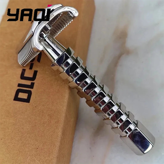 2026 Flash Sale YAQI Safety Razor Yaqi Duomo Stainless Steel Safety Razor Comfortable Shaving Peaceful Pleasures Health and Wellness