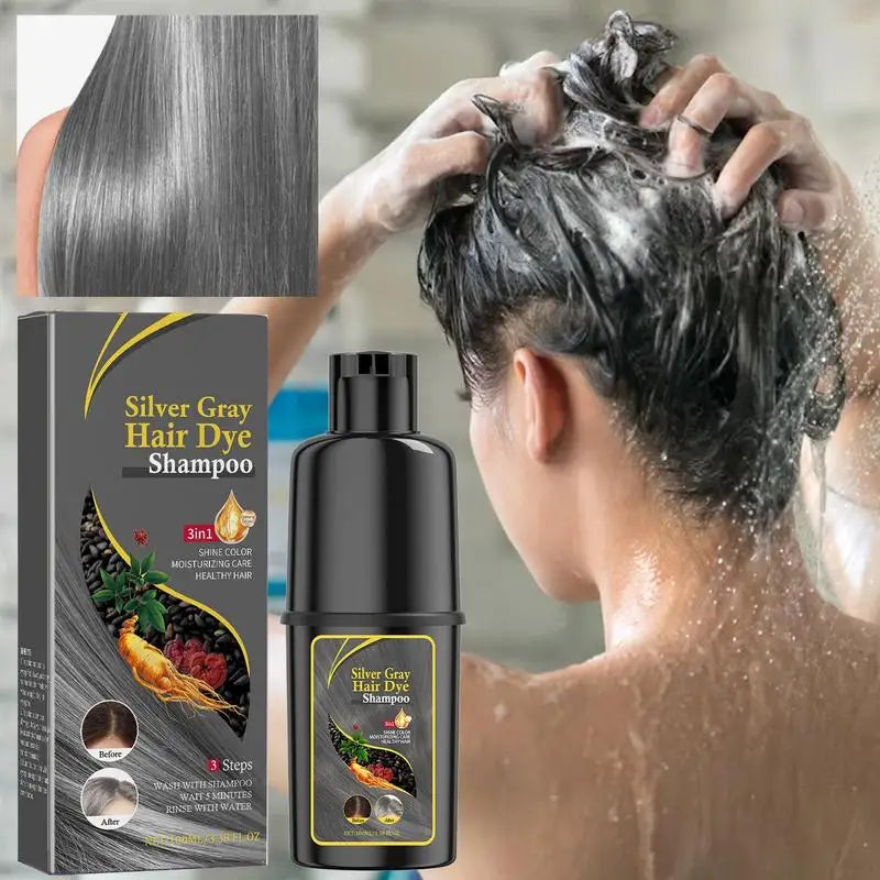 Natural Hair Dye Shampoo – Gray Coverage, All Hair Types