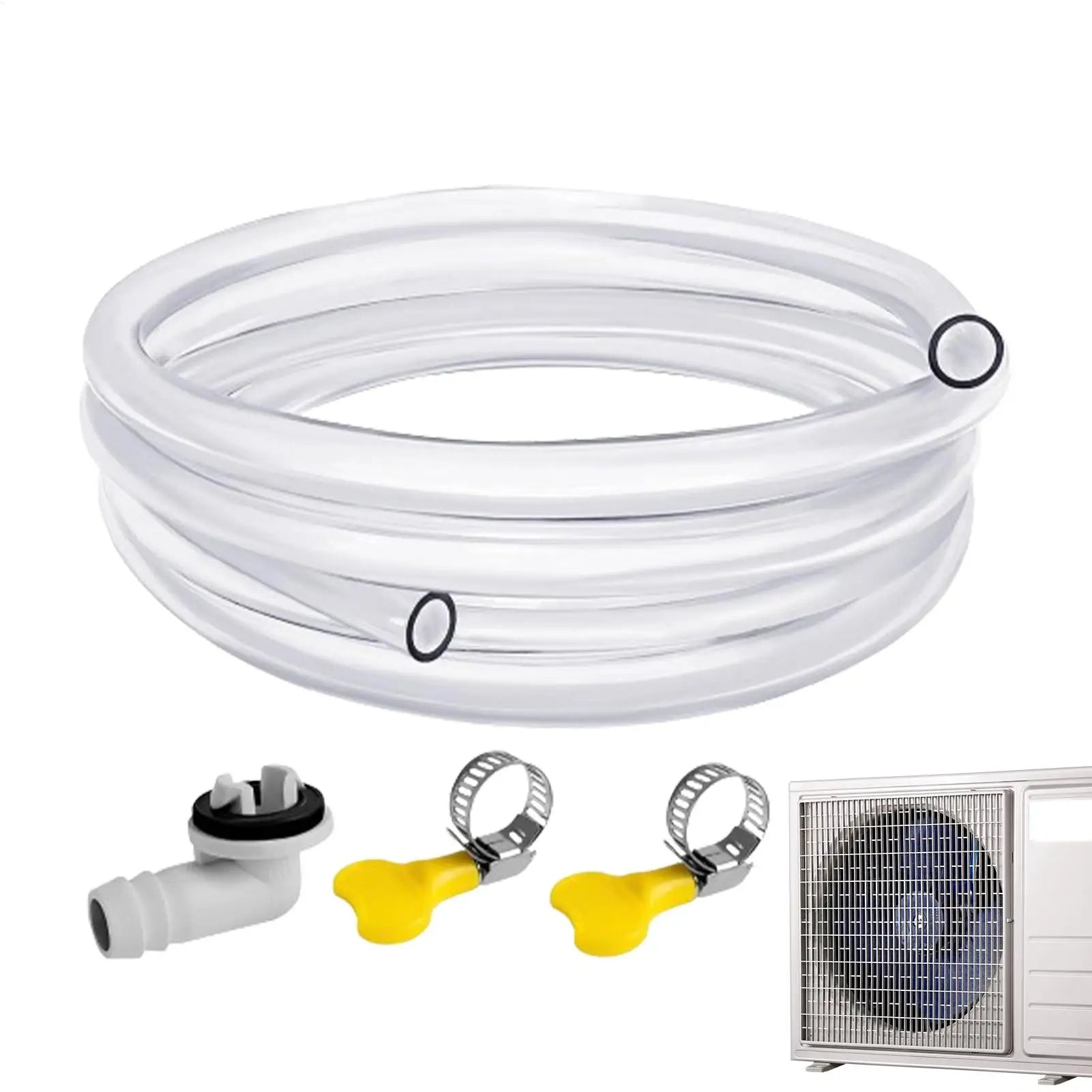 Portable AC Drain Hose Leak-Proof Portable AC Drain Hose Reusable Air Conditioning Drain Pipe for Most Window Air Conditioner Peaceful Pleasures Health and Wellness
