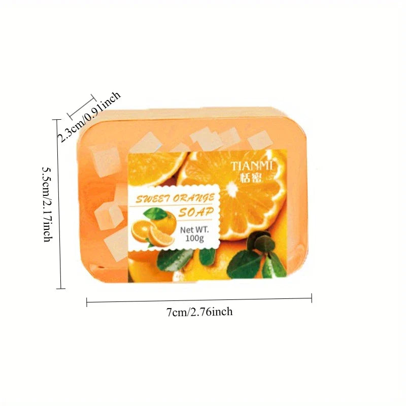 6-Piece Fruity Handmade Cleansing Soap Set – 6 Scents