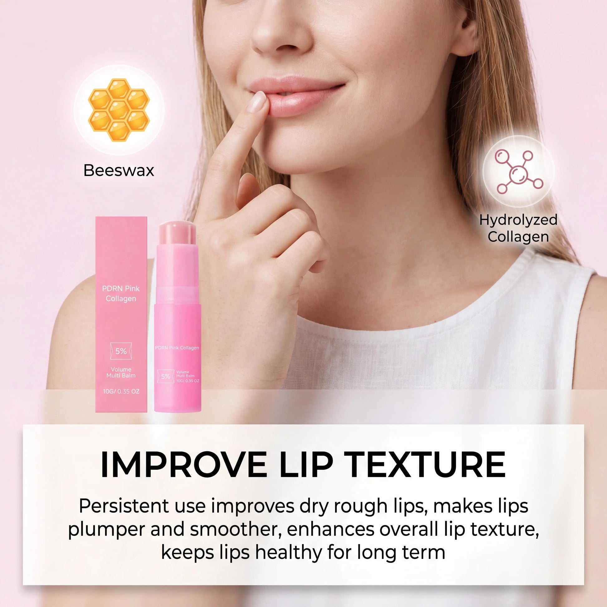 Moisturizing Wrinkle Multi Balm Collagen Multi Balm Stick Improve Skin Dull Boost Radiance Hydrating Lip Face Multi Cream Stick Peaceful Pleasures Health and Wellness