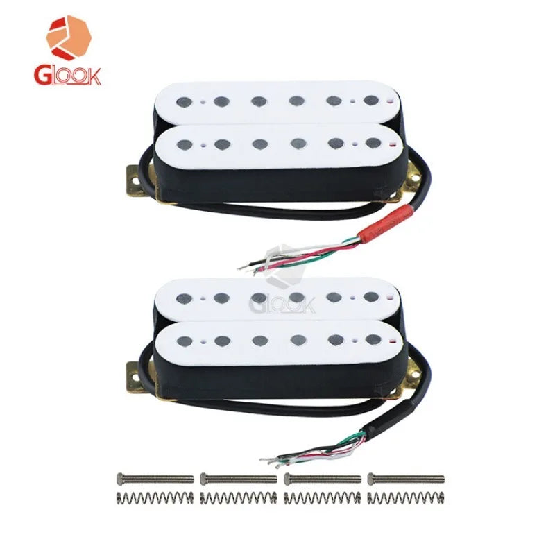 12 Stationary Electric Guitar Pickups Dual 4-Lead Coil Alnico5