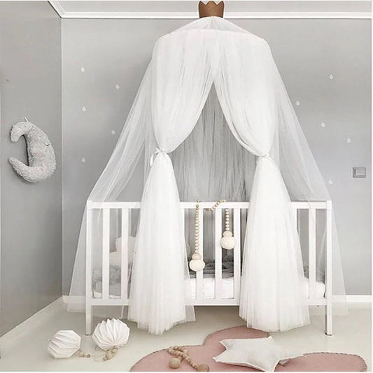 Battilo Round Dome Bed Canopy Mosquito Net for Kids & Baby Bed Canopy Net Peaceful Pleasures Health and Wellness
