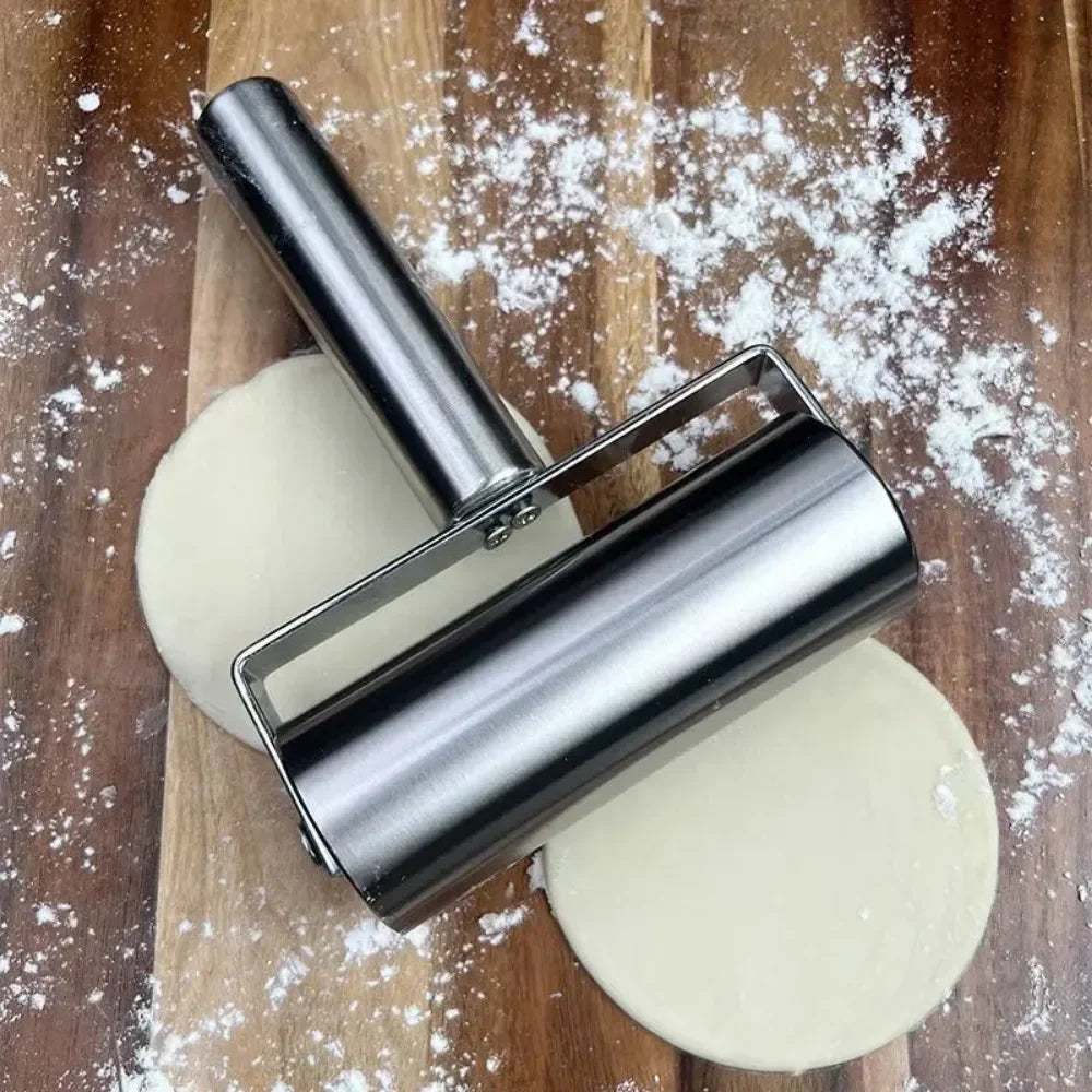 Stainless Steel Dough Roller Two-sided kitchen Nonstick Rolling Pin Home Baking Tools For Fondant Pie Crust Cookie Pastry Pizza Peaceful Pleasures Health and Wellness