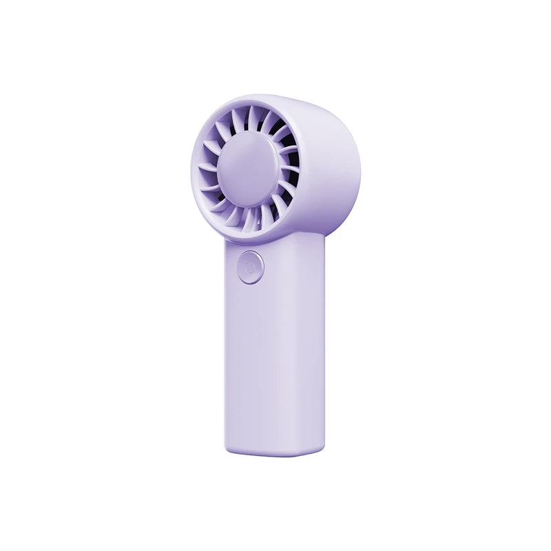 Lenovo Mini Handheld Fan Three-speed Adjustment Portable Desktop Low Noise Rechargeable Pocket Hand-held Fan For Men Women Peaceful Pleasures Health and Wellness Purple