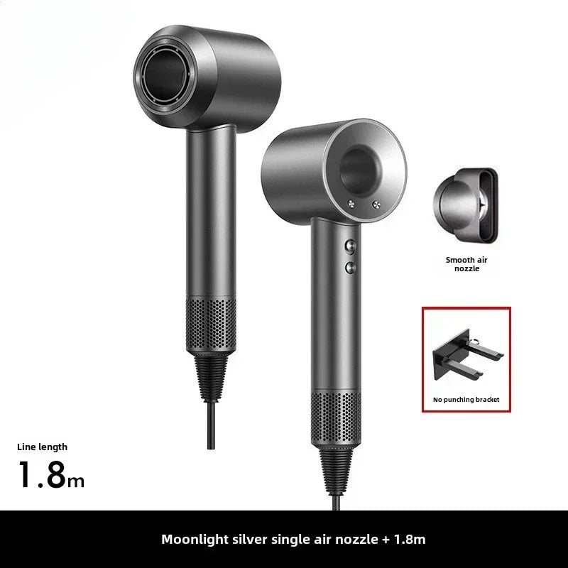 5 in 1 Professional Hair Dryer, with Hot and Cold Air Functionality - Lightweight and Thermostatic Styling Tool for Smooth Hair Peaceful Pleasures Health and Wellness grey 100-240V AU plug