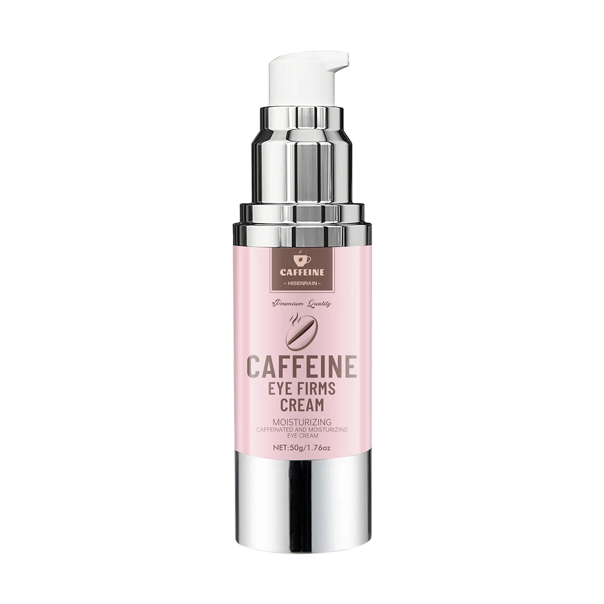 HISENRAIN Under Eye Cream with Caffeine, Vacuum Pump Anti-Aging Firm & Lift Dark Circles Puffiness, Professional Eye Treatment. Peaceful Pleasures Health and Wellness 50g