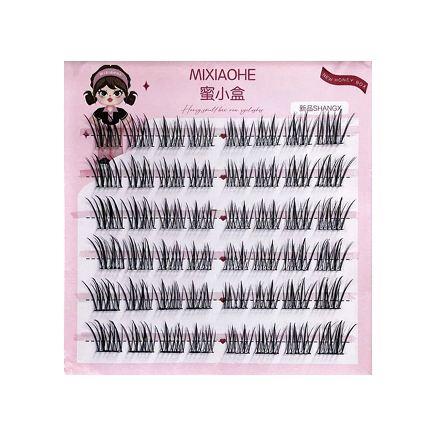 Korean Wispy Cluster Lash Extensions – Glue-Free Natural DIY