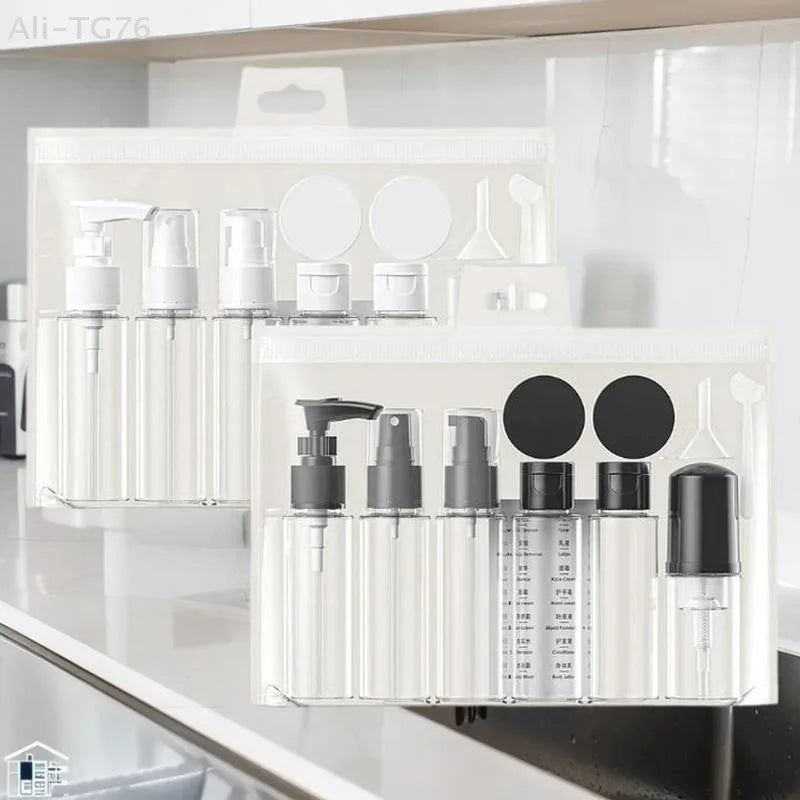 11-Piece Refillable Travel Bottle Set – Leak-Proof TSA Approved