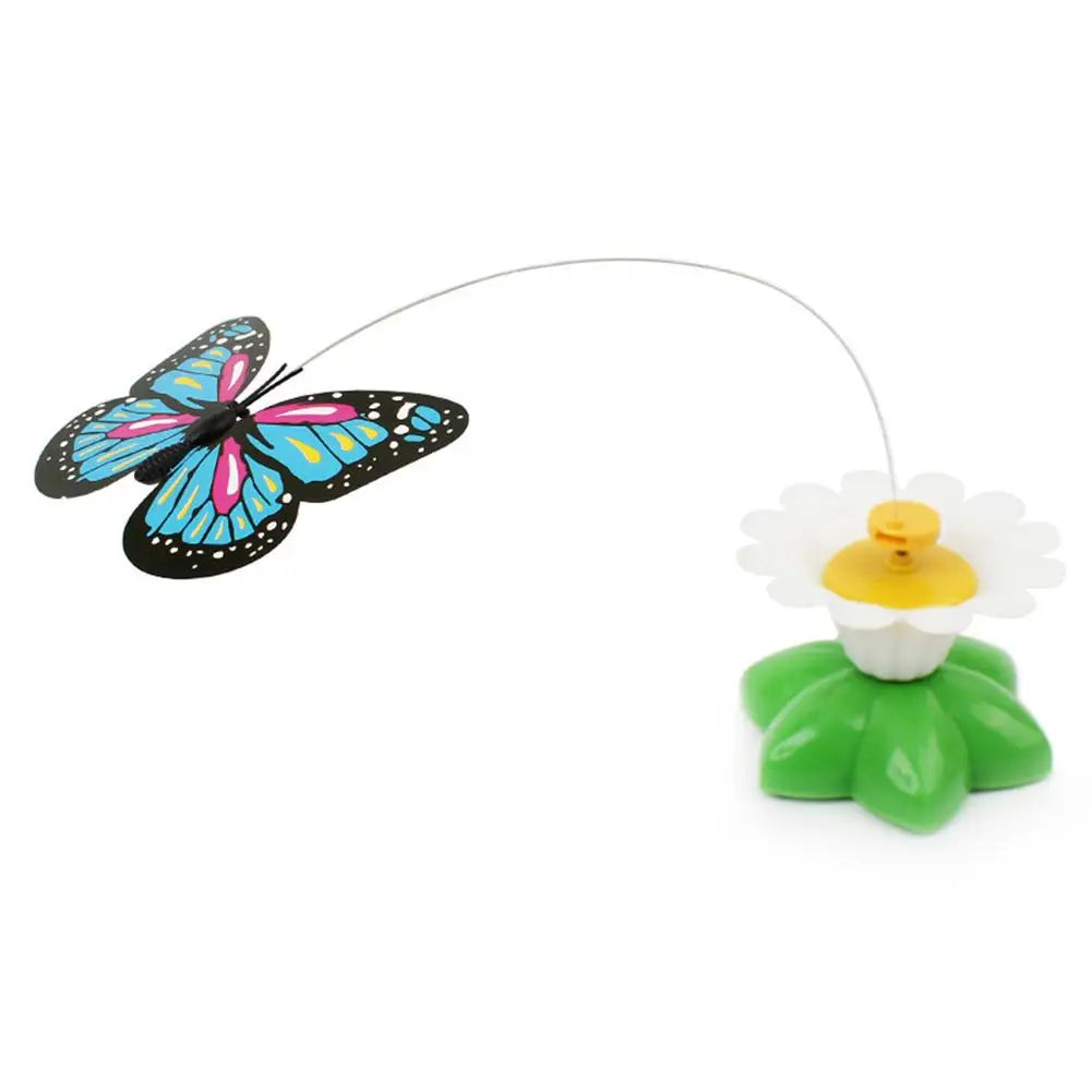 Electric Rotating Butterfly Bird Cat Toy – 360° Auto Spin