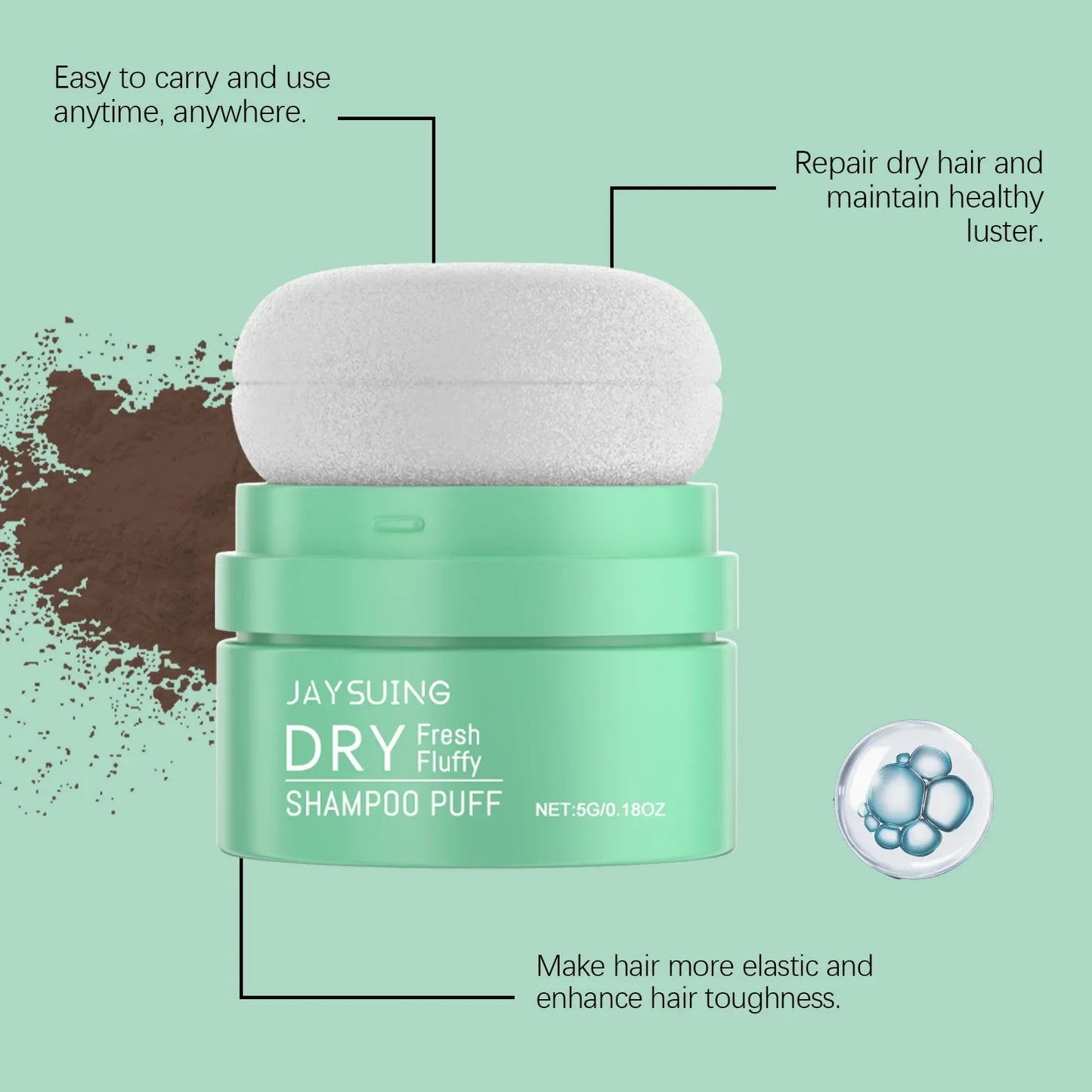 Jaysuing Matte Dry Shampoo Powder – Oil Control & Root Volume