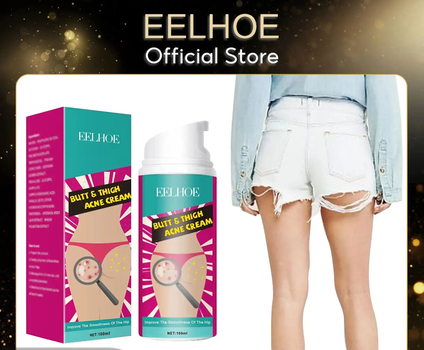 EELHOE Butt & Thigh Acne Cream – Dark Spot & Pimple Treatment