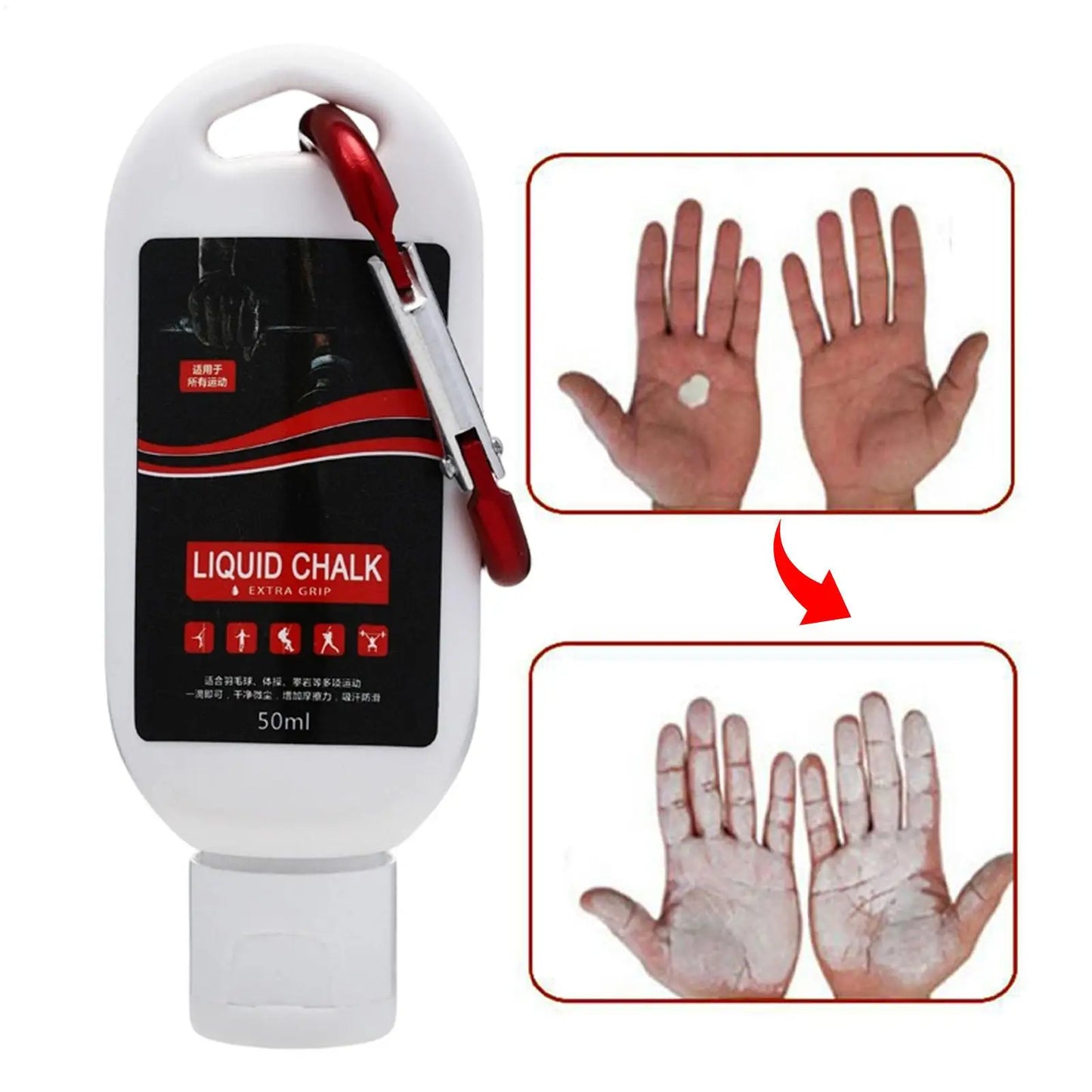 Liquid Chalk Grip Powder – Anti-Slip Gym, Climbing & Lifting