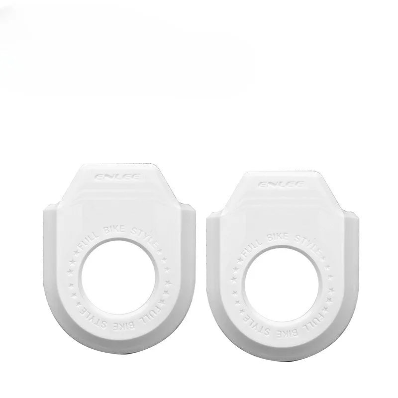 Bicycle Crank Arm Protector Cover – Universal MTB & Road Bike Bike Crank Protector Peaceful Pleasures Health and Wellness WhiteA
