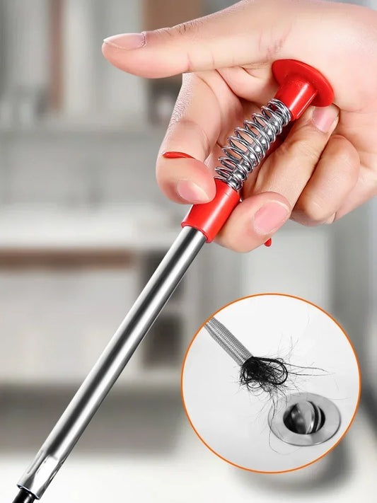 60cm Bendable Drain Snake Hair Clog Remover Pipe Cleaner Tool Drain Cleaning Tool Peaceful Pleasures Health and Wellness Default Title