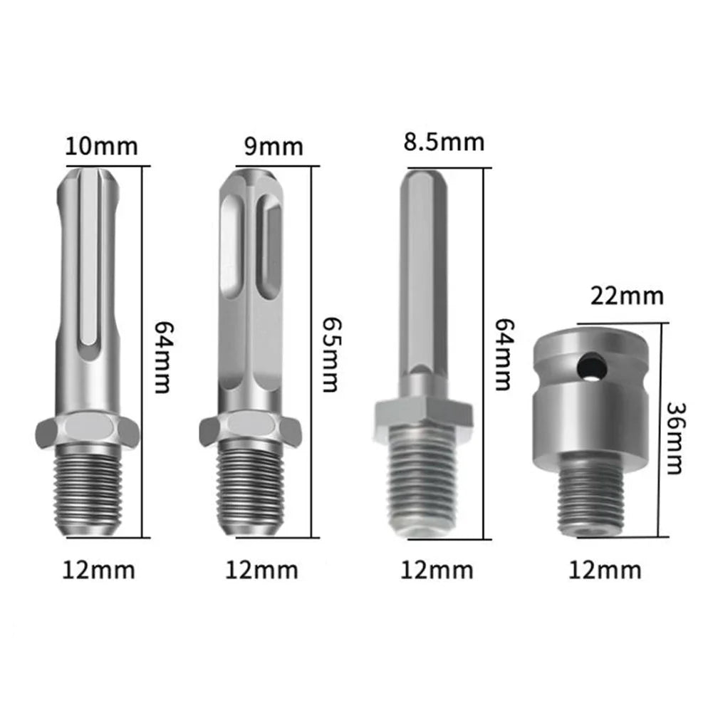 Earth Auger Adapter – 4-Type SDS Drill Bit Arbor Connector