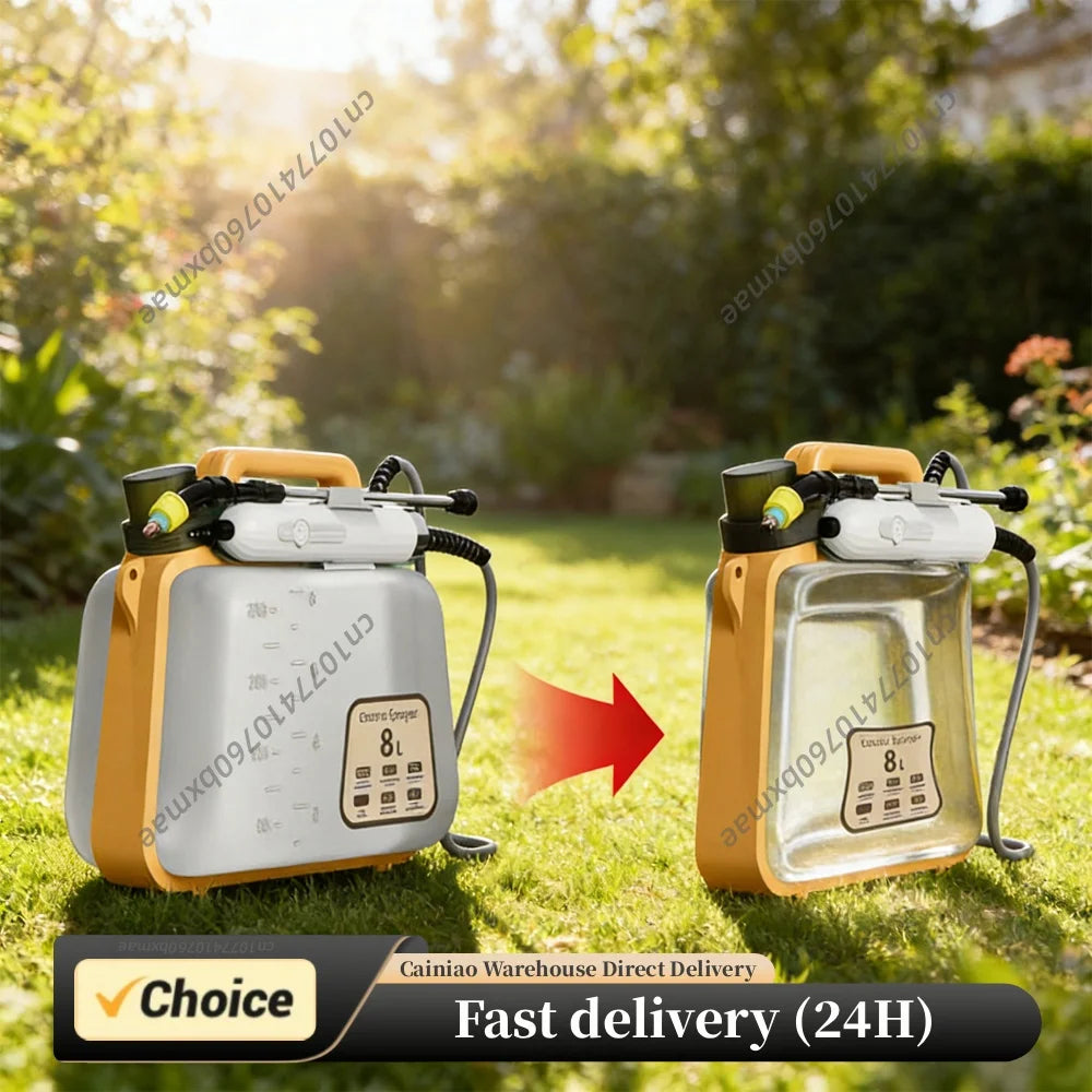 8L Electric Sprayer with 3 Mist Nozzles Rechargeable Retractable Wand Garden Sprayer with Shoulder Strap for Lawn Garden Yard Peaceful Pleasures Health and Wellness