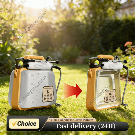 8L Electric Sprayer with 3 Mist Nozzles Rechargeable Retractable Wand Garden Sprayer with Shoulder Strap for Lawn Garden Yard Peaceful Pleasures Health and Wellness