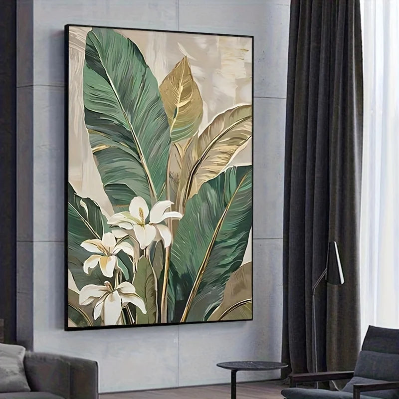 Abstract Golden Tree Canvas Art Print | Unframed Wall Decor Canvas Art Print Peaceful Pleasures Health and Wellness