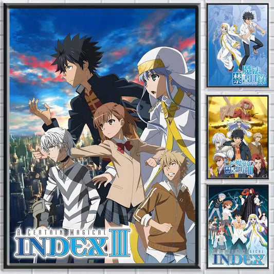 A Certain Magical Index Anime Poster – HD Waterproof Wall Art Anime Wall Poster Peaceful Pleasures Health and Wellness
