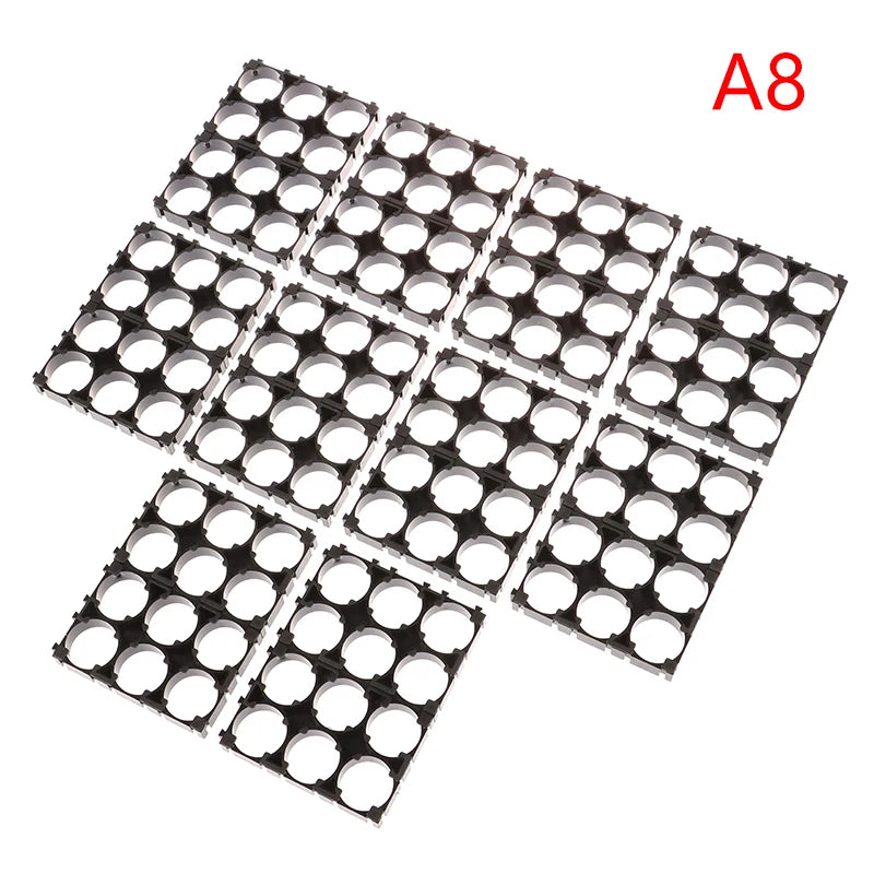 10Pcs 18650 Battery Holder Anti Vibration Holder Bracket Li-ion Cell Holder Cylindrical Plastic Case Battery Holder Peaceful Pleasures Health and Wellness 3X4