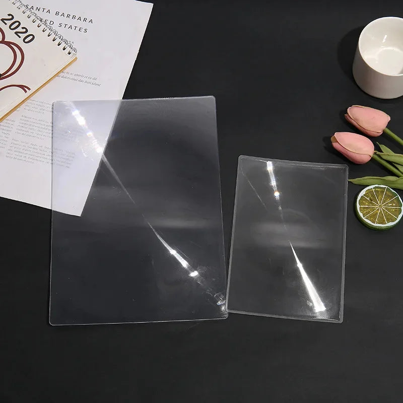Square Fresnel Optical Lens 260Mmx180Mm A4 Ultra-Thin Full Page Reading Phone Magnifying Glass Lens Peaceful Pleasures Health and Wellness