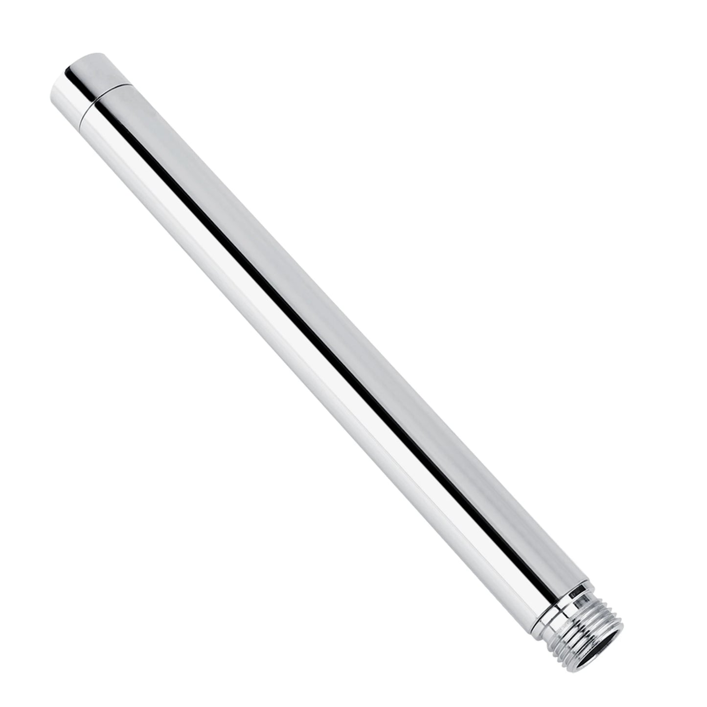 Bathroom Accessory 8inch Round 201 Stainless Steel Shower Extension Tube With Chrome Plating Bathroom Shower Extension Tube Peaceful Pleasures Health and Wellness