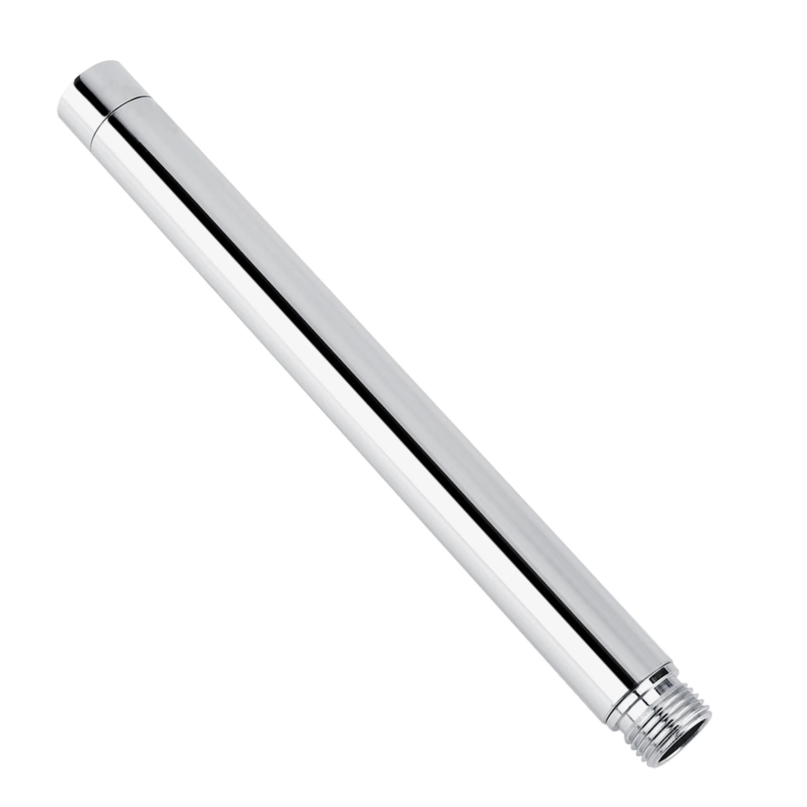 Bathroom Accessory 8inch Round 201 Stainless Steel Shower Extension Tube With Chrome Plating Bathroom Shower Extension Tube Peaceful Pleasures Health and Wellness