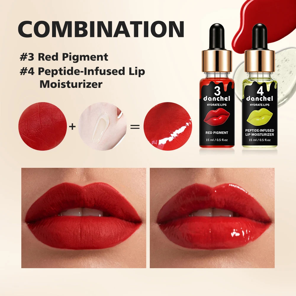 Hydrate-Lips Set Gentle Exfoliation Formula Long-Lasting Color Deep Nourishment Full Uniform Color Micro Needle Lip Gloss Kit Peaceful Pleasures Health and Wellness