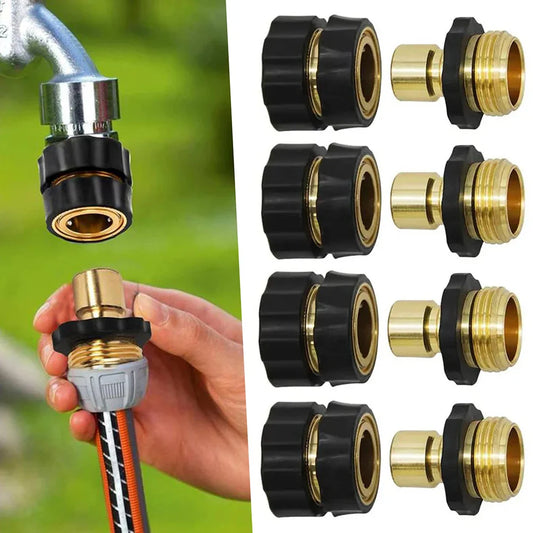4-Piece 3/4" Garden Hose Quick Connect Adapter Set | No-Leak Garden Hose Fittings Oasis Select Default Title