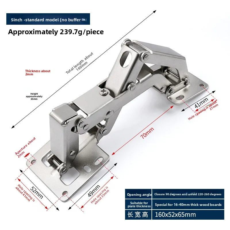 Soft-Close Full Overlay Cabinet Hinge | Straight Arm Damper